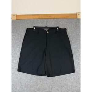 Peter Millar Crown Sport 9" Performance Black Golf Shorts Size 36